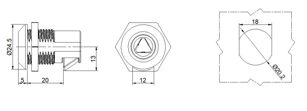 Zinc Alloy Cam lock of MS826-3.png