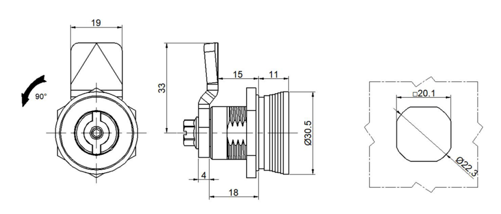 Electrical Panel Cam lock of MS702.jpg